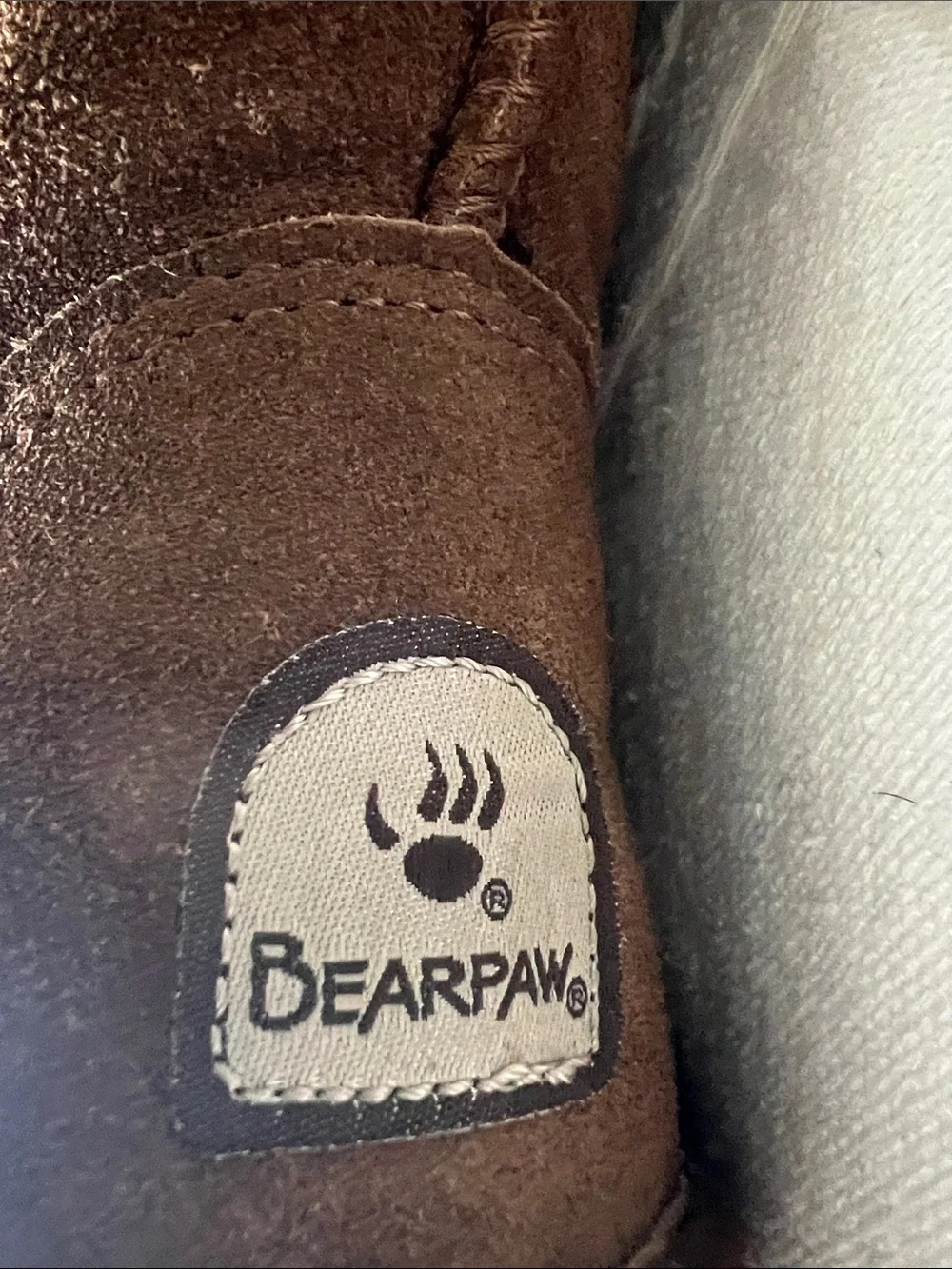 BearPaw Emma Chesnut Suede Short Shearling Boots